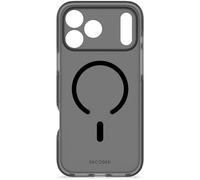 DECODED Coque pour iPhone 17, Transparent, Étui, Compatible avec MagSafe, Magnétique, Protection Caméra, Bouton Camera Control, Anti-Rayures, Noir