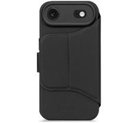 DECODED Coque Silicone 2-en-1 pour iPhone 17 Air, Portefeuille Détachable, Finition Premium Soft-Touch, Revêtement Antibactérien, Compatible MagSafe, Protection Antichute, Noir