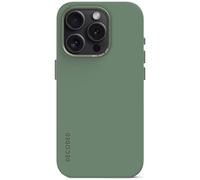 DECODED - Couverture arrière en Silicone - Iphone 15 Pro Max - Étui antibactérien - Convient pour MagSafe - Vert