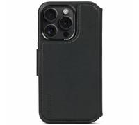 DECODED Étui portefeuille amovible 2 en 1 pour Apple iPhone 15 Pro (6,1") - Cuir européen de qualité supérieure - Porte-cartes - Protection et antichoc - Compatible avec MagSafe - Doublure en