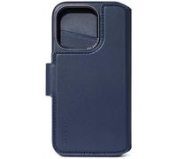 DECODED Étui portefeuille amovible 2 en 1 pour Apple iPhone 15 Pro (6,1") - Cuir européen de qualité supérieure - Porte-cartes - Protection et antichoc - Compatible avec MagSafe - Doublure en