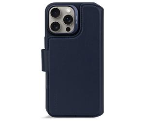 Decoded Decoded Portefeuille détachable 2 en 1 en cuir MagSafe iPhone 16 Pro Max Navy Bleu