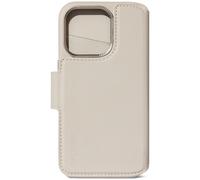 Decoded D24IPO15PMDW5CY coque pour téléphone 6.7" Étui avec portefeuille Beige pour Apple iPhone 15 Pro Max