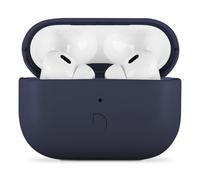 DECODED Étui en Cuir pour AirPods Pro 3, Fabriqué en Cuir ECCO Premium, Compatible avec MagSafe, Indicateur de Charge LED, Rechargeable sans Fil, Résistant aux Rayures, Bleu
