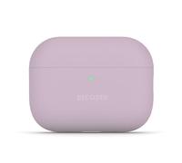 DECODED Étui en Silicone pour AirPods Pro 3, Silicone Soft Touch, Compatible MagSafe, Indicateur de Charge LED, Recharge sans Fil, Résistant aux Rayures, Rose