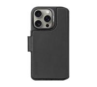 DECODED Étui portefeuille amovible 2 en 1 en cuir ECCO de qualité supérieure pour iPhone 16 Pro, compatible MagSafe, coque de protection intégrale avec bords surélevés