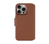 Decoded Decoded Portefeuille détachable 2 en 1 en cuir MagSafe iPhone 16 Pro Tan Marron