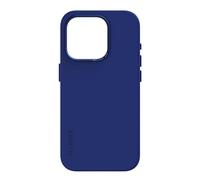 DECODED Housse en silicone - iPhone 15 Pro Max - Housse antibactérienne - Compatible MagSafe - Bleu galactique