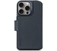 Decoded Leather Detachable Wallet Magsafe Case with Wallet for Iphone 16 Pro - Blue
