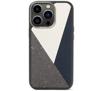 DECODED NikeGrind Coque arrière en cuir pour iPhone 13 Pro - Coque de protection en matériau NikeGrind recyclé - Compatible avec MagSafe - Bleu marine