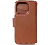 Étui Cuir pour iPhone 15 Pro Max Coque détachable Anti-chutes 1.2m Portefeuille Compatible MagSafe Decoded Tan Marron G