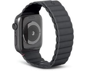 Decoded Silicone Magnetic Traction Strap Lite - Bracelet de montre pour montre intelligente - Charbon - pour Apple Watch Hermès Series 9, SE 3, Series 10, Series 11, Series 8, Series 9 G