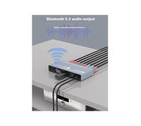 Décodeur Audio 5.1 Canaux, Convertisseur Numérique-Analogique à Fibre Optique 1920x1080, Compatible MP3, WMA, APE, FLAC, AAC, AIF, AIFC