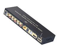 Décodeur Audio 5.1 DTS Dolby avec U-Disk HDMI Bluetooth 5.0, Fibre Optique ARC Coaxial, DAC DTS AC3 FLAC APE 4K/2K Convertisseur SPDIF ARC