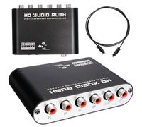 Décodeur Audio numérique AC3 DTS stéréo (R/L) à 5.1 canaux, SPDIF optique, convertisseur 6 RCA Coaxial numérique à analogique pour DVD