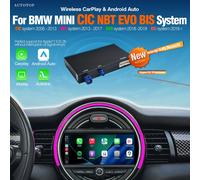 Décodeur automatique sans fil CarPlay Android pour BMW X3 F25 G01 X4 F26 G02 NBT CIC EVO avec Module de voiture Bluetooth MirrorLink AirPlay AUX EVO system