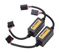 Décodeur Canbus LED de Voiture 2 pièces | Anti-scintillement du tableau bord voiture, annuleur Code d'erreur pour H7 9v-16v, résout problèmes défaut phares voiture LED