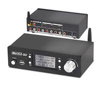 Décodeur de Convertisseur audio 5.1CH, DAC DTS AC3 FLAC APE 4K 60Hz HDMI 2 en 1 HD Dolby Atmos HDMI Bluetooth 5.0 Fibre Optique ARC Câble Coaxial Système Audio Vidéo Analogique Numérique