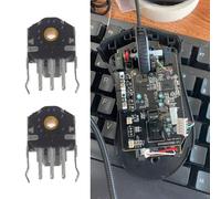 Décodeur de souris sans fil à noyau jaune, 8mm, haute précision, 48 millions de vie, pour logitech G Pro, 2 pièces