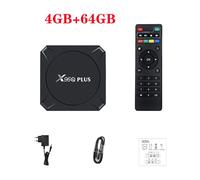 Décodeur de télévision intelligente X96Q Plus,Android TV Box 2023,11.0,4/64 go,AllWinner,4K,lecteur multimédia X96Q - Type 4GB 64GB