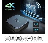 Décodeur multimédia SUNNZO NOUVEAU Smart TV Box Android 9.0 X96mini 5G S905W4 Quad Core 2GB 16GB