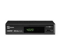 Décodeur Numérique Terrestre et Satellite 2024 TS4020 Pro DVB-T/T2 et DVB-S/S2 HEVC HD HDR10 HLG Décodeur TV avec Une Seule téléc