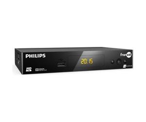 Décodeur satellite HD - Philips - DSR3031F - Compatible Fransat - Enregistrement sur disque dur - Noir