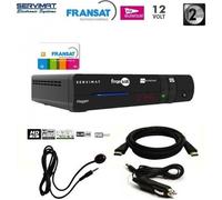 Décodeur satellite HD - SERVIMAT - VIAGGIO - Carte FRANSAT 4 ans - 12V - HDMI