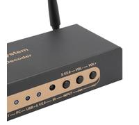 Décodeur sonore Brillixa, décodeur Audio 5.1 Canal avec Interface à Arc de 192 kHz 24 Bits et 4K, système de décodeur sonore multimédia à Fibre Optique coaxiale
