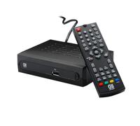 D2 Diffusion Décodeur TNT Full HD -DVB-T2 - Afficheur - Compatible HEVC265 - Récepteur/Tuner TV avec Fonction enregistreur (HDMI, Péritel, USB, Dolby Digital Plus) - Noir