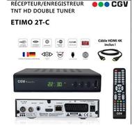 Décodeur TNT HD - CGV - Etimo 2T-c - Double Tuner - Enregistrement simultané - Compatible MPEG-4
