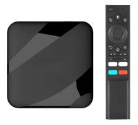 Décodeur TV Android 14.0, 8K, 4Go RAM 64Go ROM, Box intelligente, OpenGL ES 3.2, Vulkan 1.1, Streaming, Lecteur multimédia, Noir