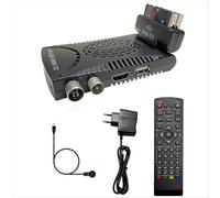 Décodeur TV numérique terrestre Full HD DVB-T2 avec guide électronique des programmes (EPG), prise européenne.