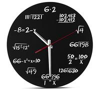 Decodyne Math Clock - Unique Wall Clock - Each Hour Marked by A Simple Math