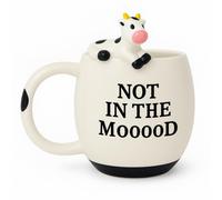 Decodyne Tasse caf drle de vache, cadeaux d'lphant blanc pour adultes, cadeaux gag pour adultes, trucs mignons pour femmes et hommes, drle