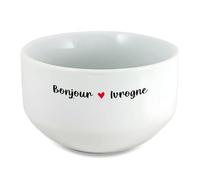 DECOHO - Bol petit déjeuner humoristique : Bonjour Ivrogne - Blanc