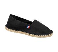 DECOHO - Espadrilles Mixtes Noires - Espadrille Femmes - Espadrilles Hommes Françaises - Noir