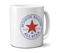 DECOHO - Mug en céramique Kouign Amann - All Star, 33 cl - Imprimé en France - Blanc