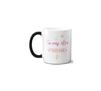 DECOHO Mug Magique tu vas être marraine - 33 cl, céramique - Imprimé en France