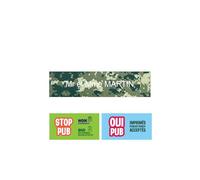 DECOHO - Plaque Boite aux Lettres Personnalisable - Plaque nom+1 Sticker Stop pub Offert - Plaque Boite aux Lettres adhésive 100 x 25 mm - Format Decayeux -1 Ligne - Vert - Vert