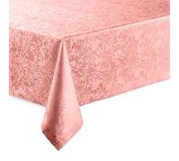 DecoHomeTextil Heimtextilmanufaktur Haute qualité Nappe avec Ourlet Harmony Vieux Rose Rectangulaire 130 x 260 cm Facile d’Entretien