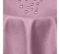 DecoHomeTextil Nappe Aspect Lin, déperlante et antitache, Lavable, Rond 220 cm Violet, avec Effet Lotus, sans Repassage nécessaire