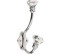 Decohooks 469542 Crochet à 2 griffes en acrylique finition chrome poli pour porte et mur