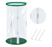 DECOHS Mini serre en PVC, 55 x 30 cm, portable, chaude, protection de plantes avec fermeture éclair et clous pour intérieur et extérieur, protection contre le gel et le froid