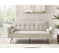 DecoInParis Banquette clic clac Beige en Tissu Tania