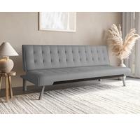 DecoInParis Banquette clic-clac capitonné Design Gris KEDY