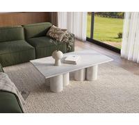 DecoInParis Table Basse Blanche Pieds Forme Organique Rosalia