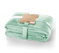 DecoKing Couverture 170 x 210 cm Plaid Microfibre Polaire Doux Câlin Menthe Mic