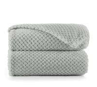 DecoKing Couette en Microfibre Couverture Polaire Plaid Couvre-lit Polaire Doux de Style scandinave Henry, Microfibre Gris Acier 150x200 cm