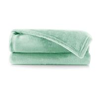 DecoKing Couverture Polaire 160 x 210 cm Plaid Doux en Microfibre pour Lits Canapés Chaises et Divans Style Scandinave Chaude Légère et pour Toutes Les Saisons Menthe Mic